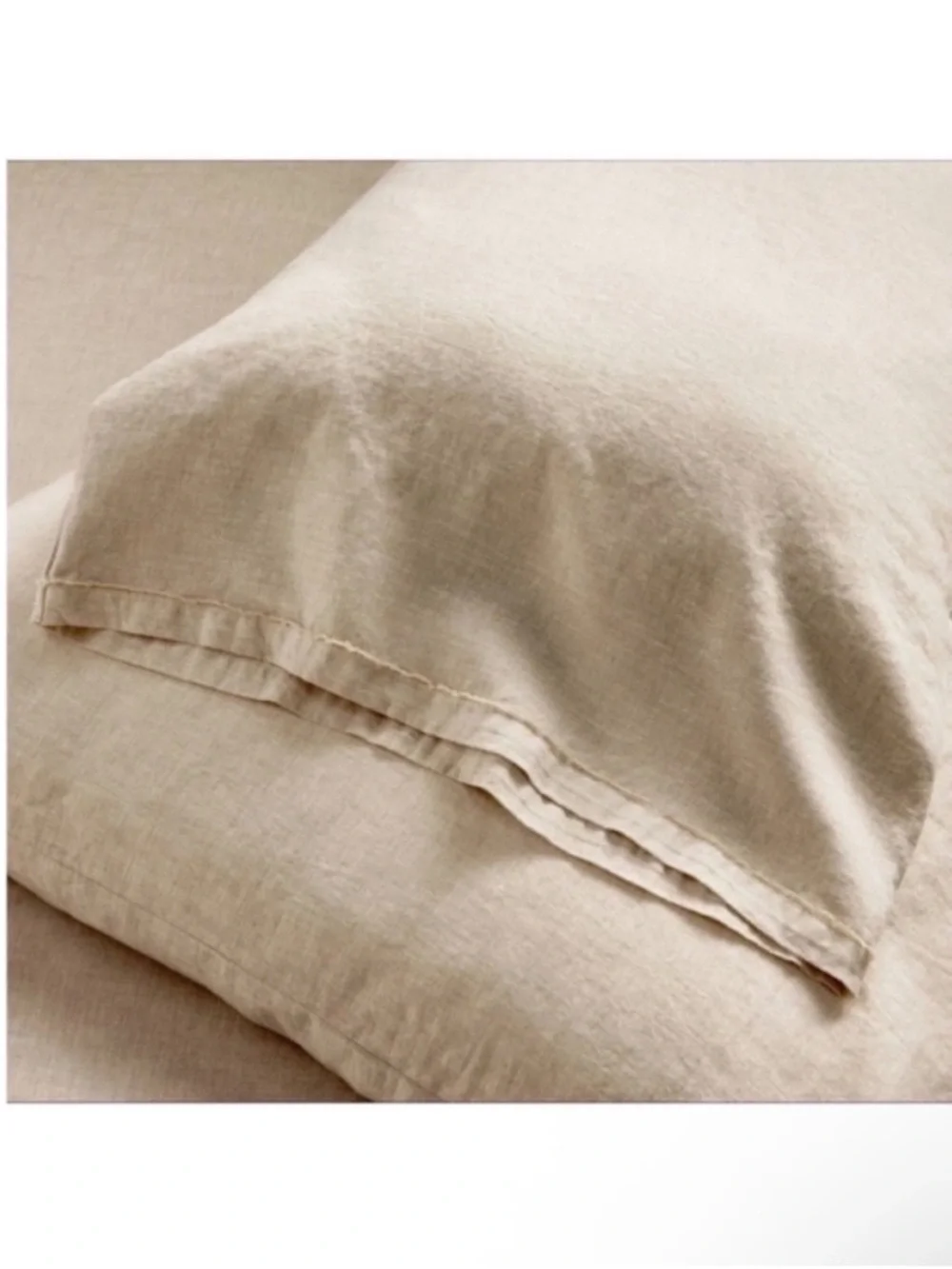 NWT King 100% Linen Sheet Set Natural - Casaluna